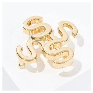 INDIA HICKS 14K Gold Plated "S" Belt Buckle